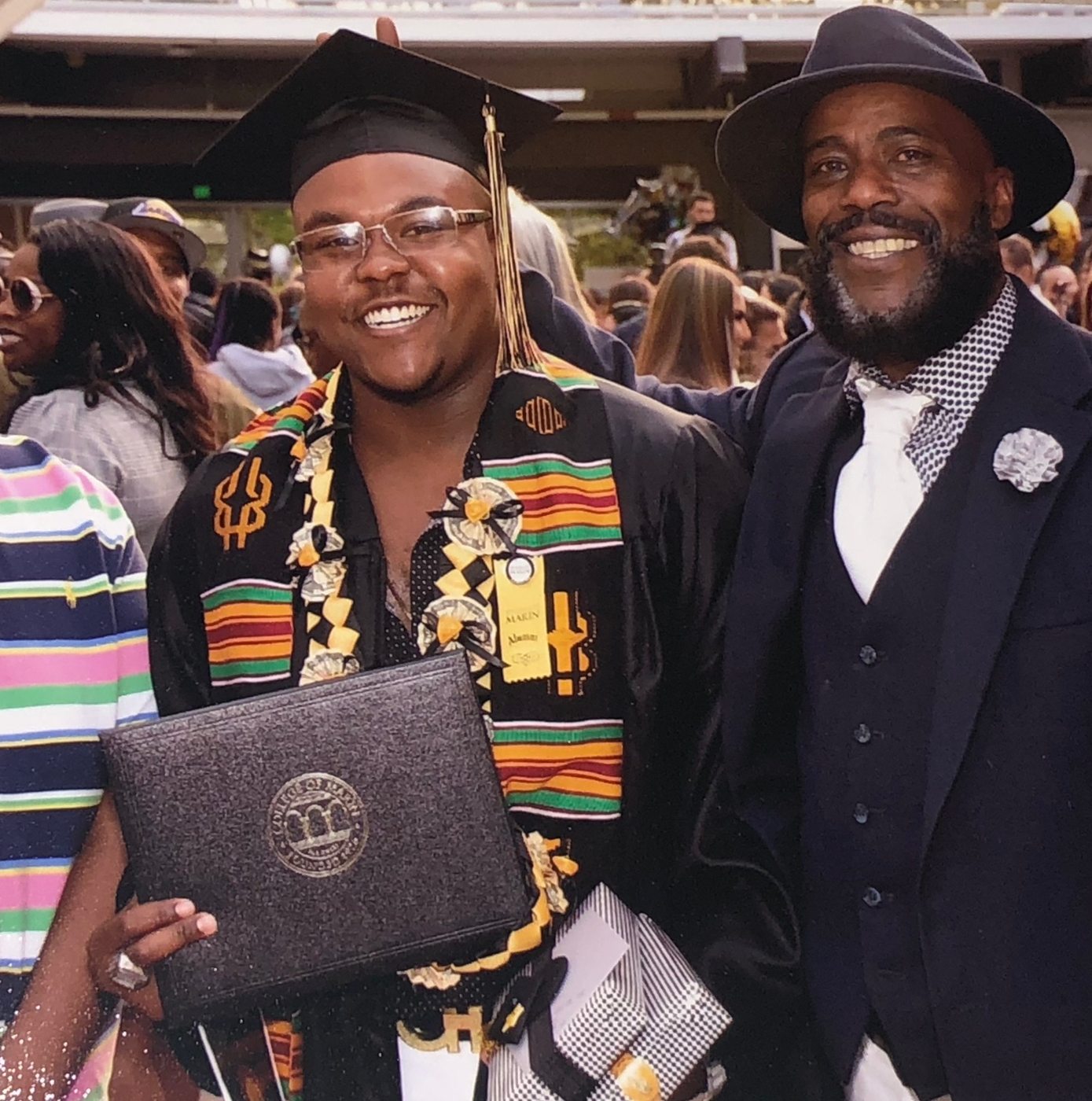 Graduation day with dad