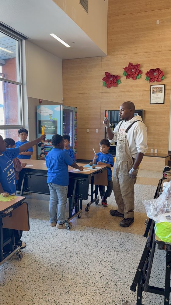 Teaching in the cafeteria